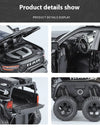﻿1:32 Dodge Tyrannosaurus Rex RAM 1500 TRX 6*6 Warlord Alloy Miniature Car Diecast Metal Scale Model Sound ＆ Light Toy Car