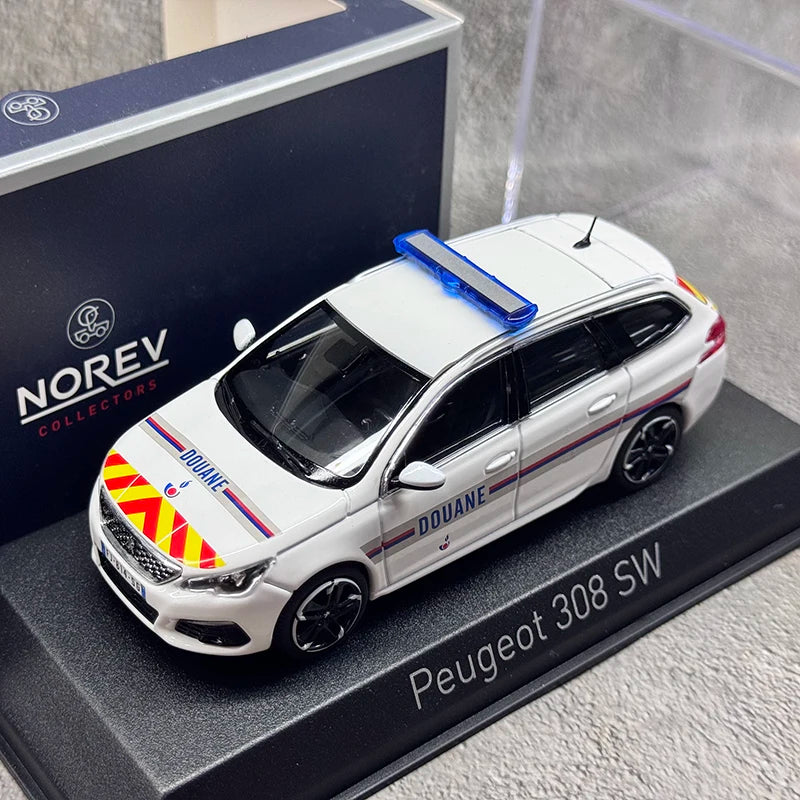 1 43 Scale Peugeot 308 SW 2018 Police Diecast Model Car