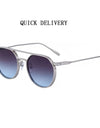 Heavy Metal Sunglasses For Men Round Steampunk Sunglasses