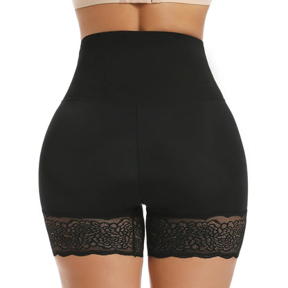 High Waist Tummy Control Panties Lace Slip Shorts for Under Dresses Women Anti Chafing Underwear Boyshorts Slimming Shapewear