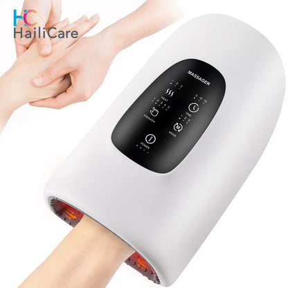 Electric Hand Massager with Three Massage Modes Airbag Compression Heat Acupoint Pressing and Kneading Relieve Your Hands