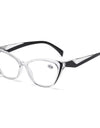 Retro Plastic Cat Eye Reading Glasses Cleat Lens Anti Blue Light Presbyopia Hyperopia Men Reading Eyeglasses +1.0 +1.5