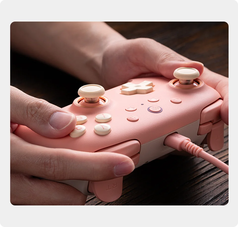 Wired Gaming Controller with Hall Effect Joysticks and Triggers for PC and Android