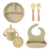 Beige 6PCS Wood Set