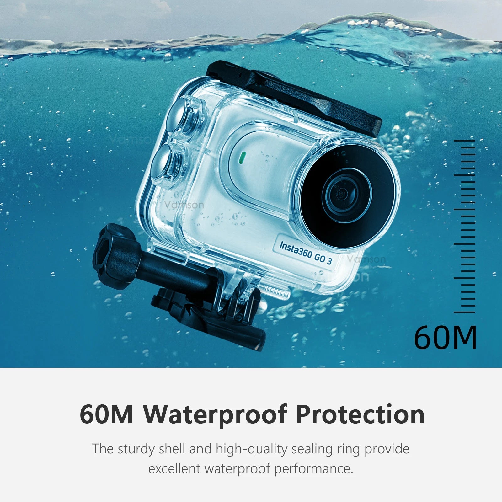 for Insta360 GO3 Case Waterproof 60M Housing Diving Protective for Insta360 GO 3 Camera Underwater Cover Accessories