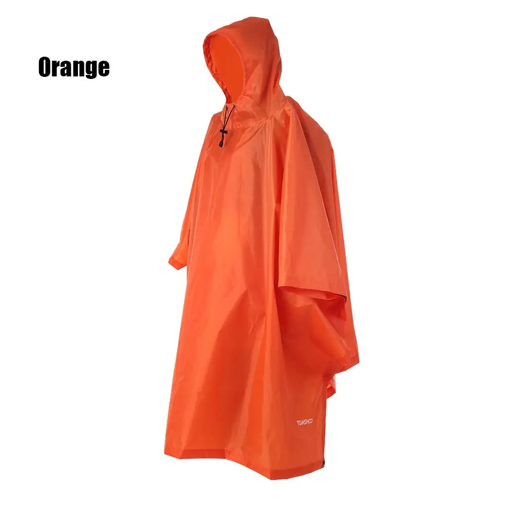 Three in One Waterproof Rain Poncho with Backpack Cover for Hiking and Camping