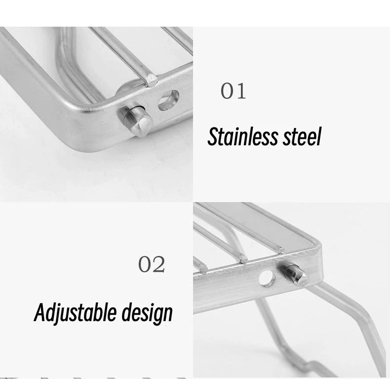 Outdoor Stainless Steel Mini Folding Stove Holder Camping Portable Barbecue Rack