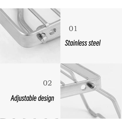 Outdoor Stainless Steel Mini Folding Stove Holder Camping Portable Barbecue Rack