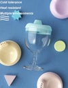 150ml Baby Learning Drinking Bottle Novelty Wine Glass Shaped Sippy Cup with Lid Kids Toldder Nursing Bottle Infant Feeding Cups