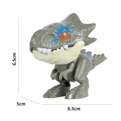 Finger Dinosaur Figure Jurassic Model Dino Park Egg Toy for Children Biting Hand Fidget Tricky Pteranodon Mosasaurus Joints Gift