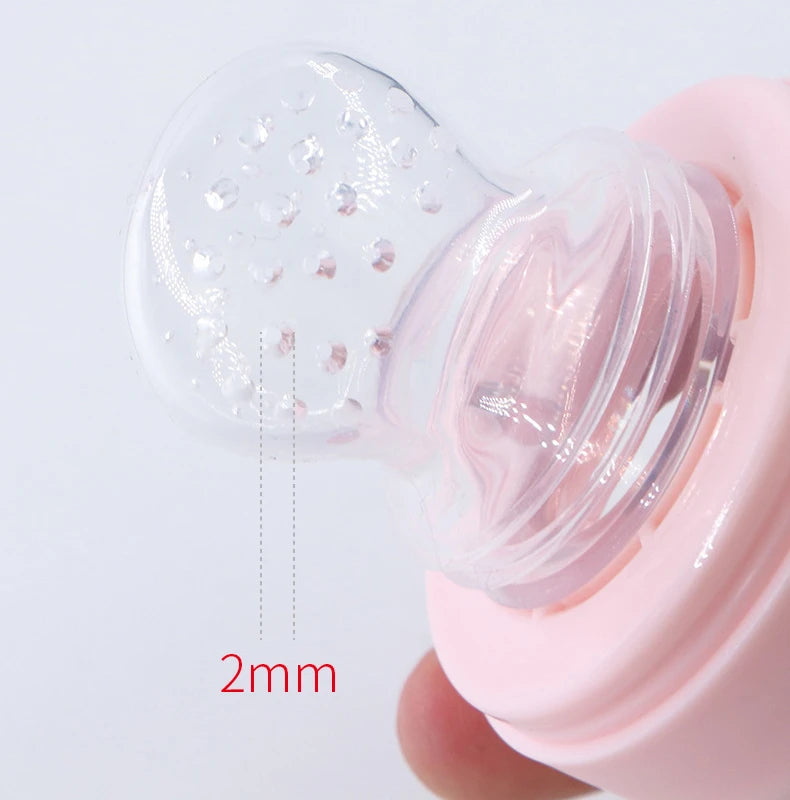 2 in1 Baby Silicone Pacifier Fruit Feeder Food Spoon Infant Fresh Fruit Feeder Rice Paste and Cereals  Baby supplies BPA Free