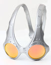 Sunglasses Retro Round Headband Personalized Trend Eyewear Anti-Blue Light UV Protection Full Metal Frame Party Jewelry