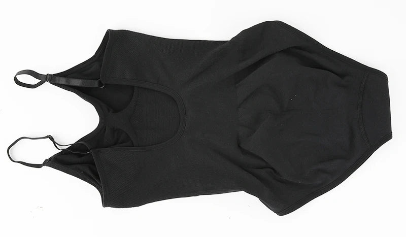 Backless Bodysuit Shapewear for Women Seamless Tummy Control Body Shaper Camis Top Low Back Underwear