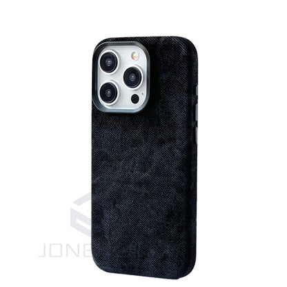 Magnetic Flannel Fiber Shockproof Leather Case For iPhone 15 14 Plus 13 16 Pro Max Slim Cover For Magsafe Wireless Charge Bag