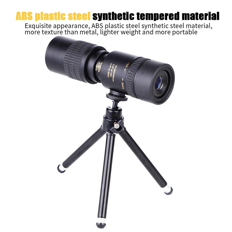 Outdoor 300X40 Zoom Len Spin Monoculars Professional Long Range Telescope Mobile Phone Photo Binoculars