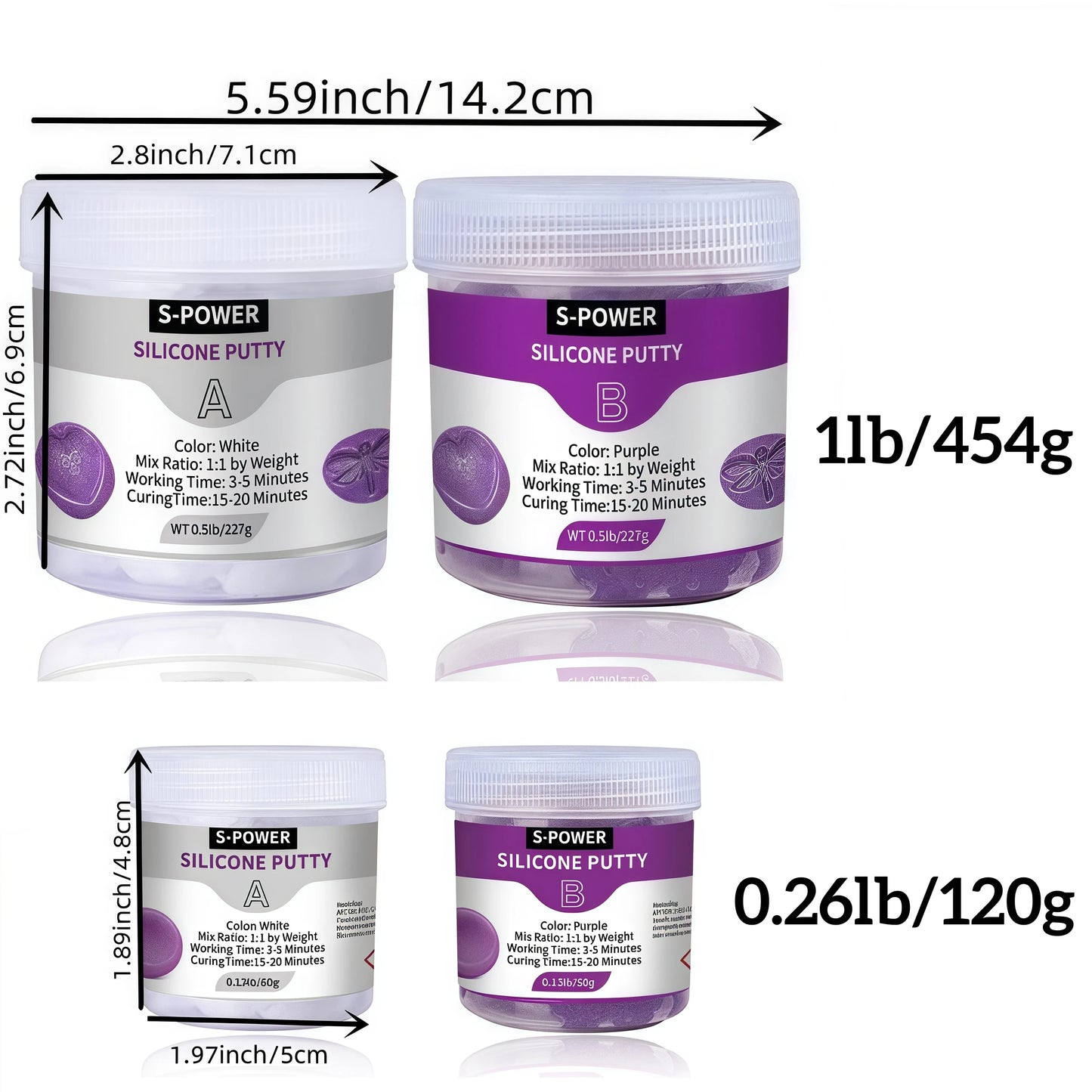 Silicone Putty Mold Making Kit – Non-Toxic, Flexible 1:1 Mix for Reusable Resin Molds