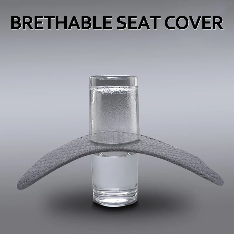 Karcle Car Seat Cover Full Set Front Rear Linen Car Cushion Breathable Universal Seat Pad Auto Protector Mat Interior Accessory