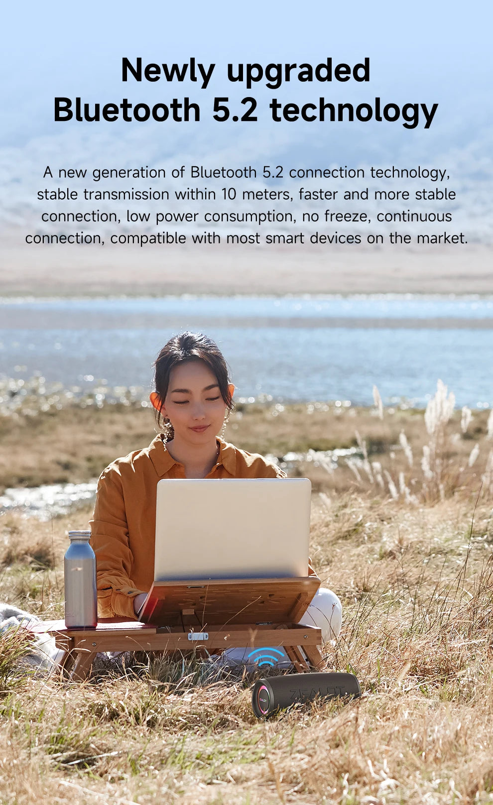 Bluetooth Speaker 40W Output Power Bluetooth Speaker with Excellent Bass Performace IPX6 Waterproof Camping Outdoor