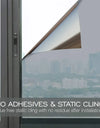 One Way Mirror Window Film Privacy Sun Blocking Glass Sticker Heat Control Reflective Film Self Adhesive Window Tint Multi-size
