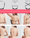 Plunge Bra Deep U Push Up Underwear Women Invisible Low Cut Backless Shapewear Padded Wedding Lingerie Multi-way Bralette