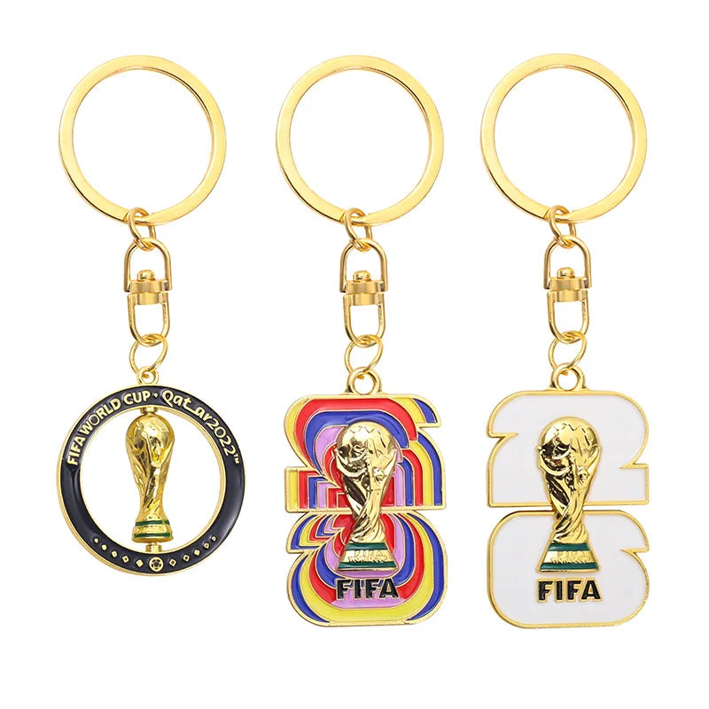 2026 World Cup Football Fan Metal Keychain Soccer Sports Souvenir