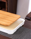Bamboo Tea Tray Home Living Room Kungfu Tea Set Small Tea Tray Draining Dry Soaking Table Storage Wet And Dry Use
