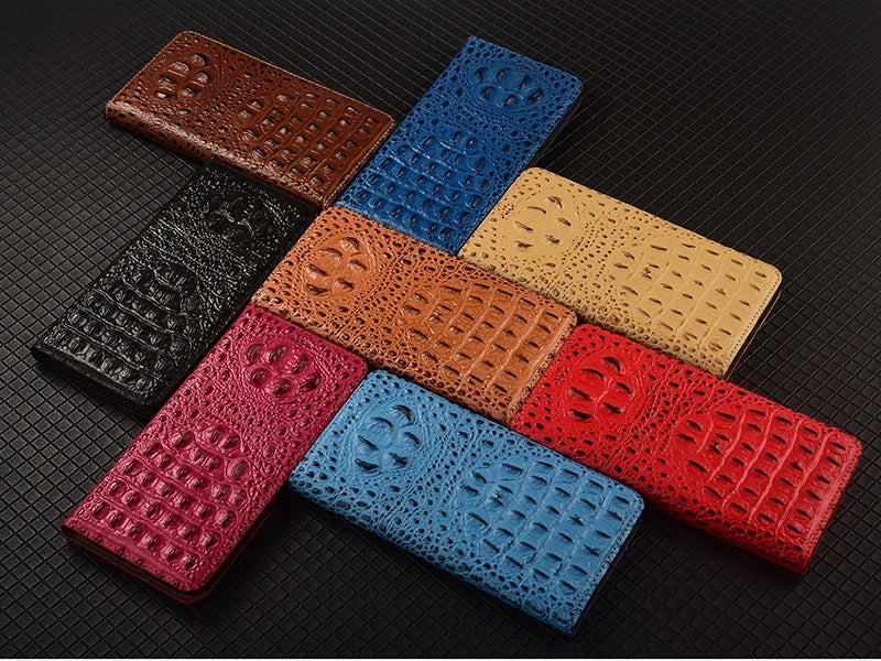 Luxury Genuine Leather Wallet Flip Case for Samsung Galaxy S26 / S25 / S24 / S23 / S22 / S21 / S20 Ultra, Plus, FE – Magnetic Kickstand Vintage Business Cover