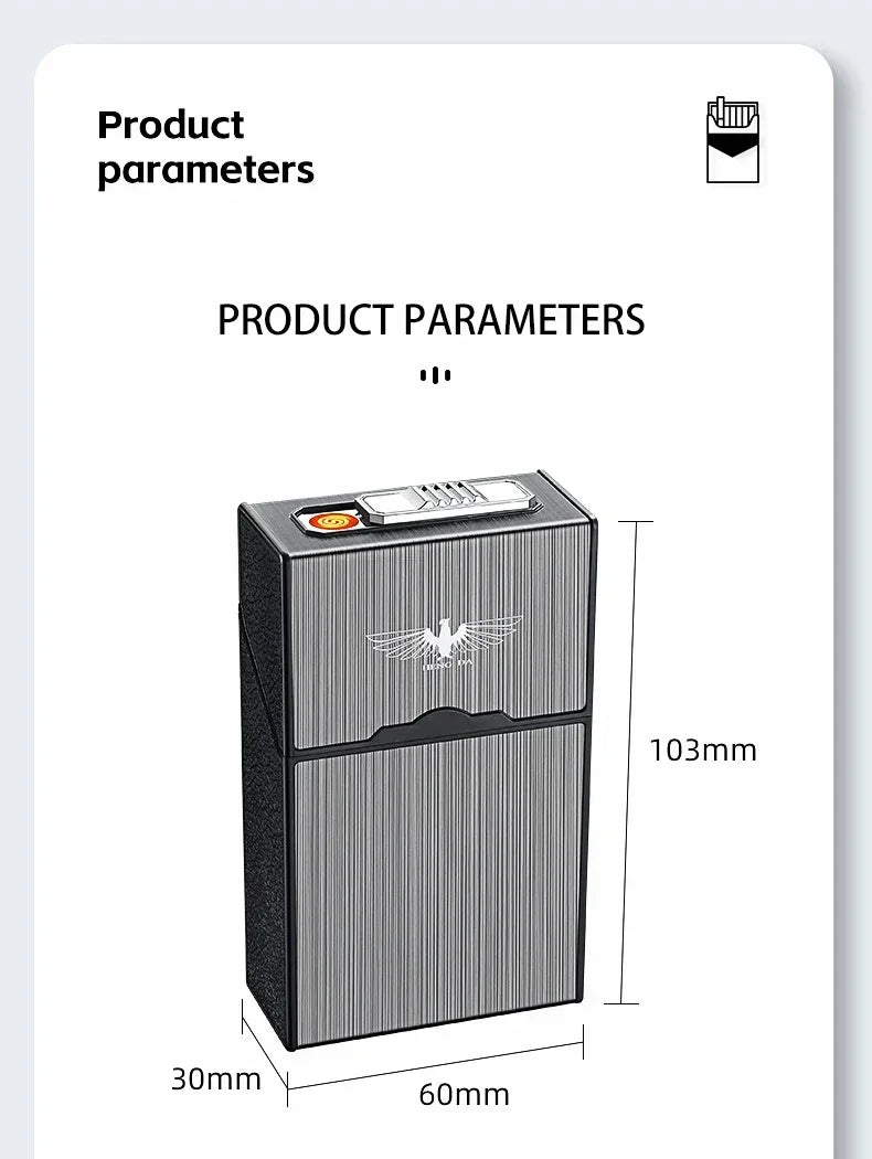 High-end Dial Watch Lighter Tungsten Wire Windproof Flameless Rechargeable USB Cigarette Lighter Gadget Men's Exquisite Gift