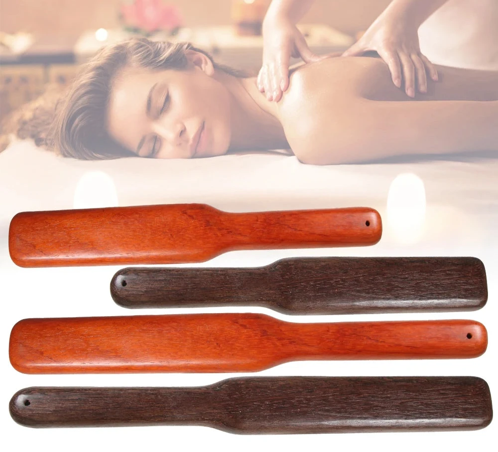 Wood Therapy Lymphatic Drainage Massage Roller Stick Tools,Ease Neck Back and Leg Pain Handheld Self Body Sculpting Massage Tool