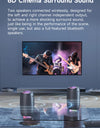 Portable Bluetooth Speaker Double Diaphragm Wireless Subwoofer Waterproof Outdoor Sound Box Stereo Music Surround