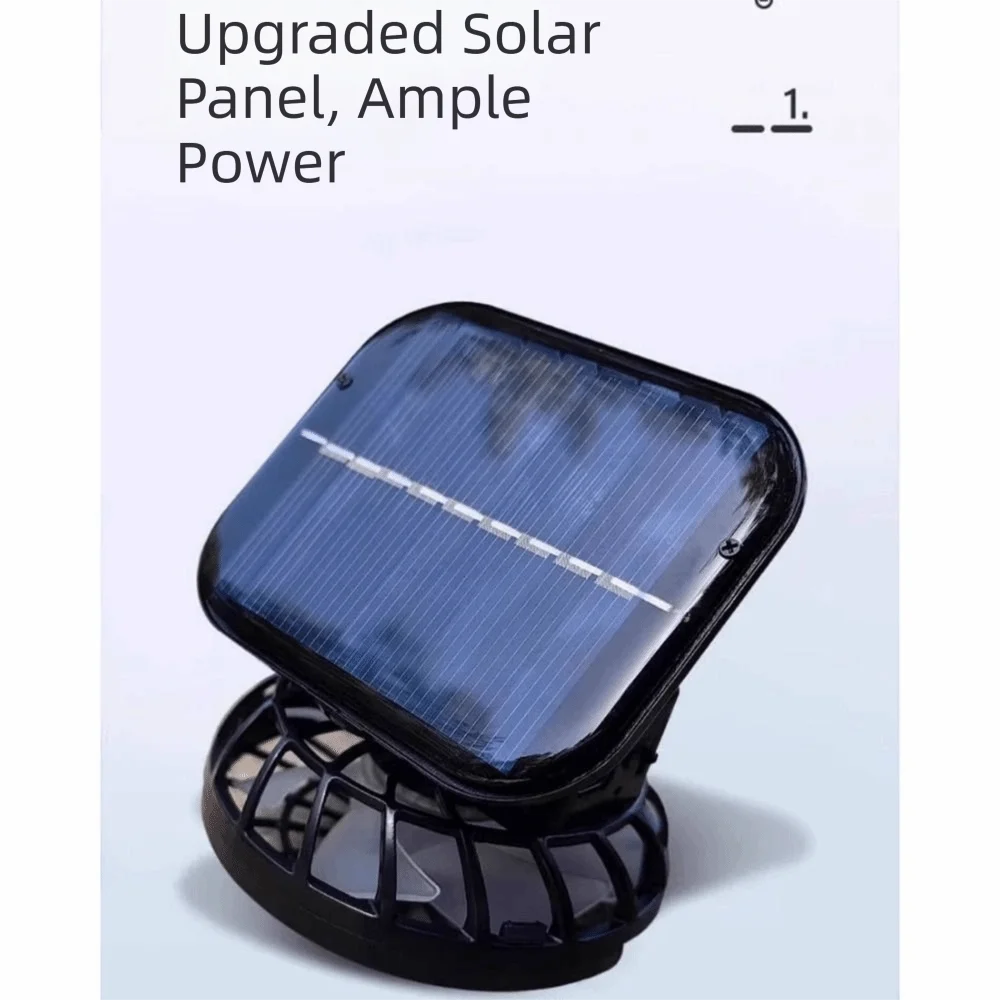 Three Fan Solar Cooling Sun Hat With USB Charging