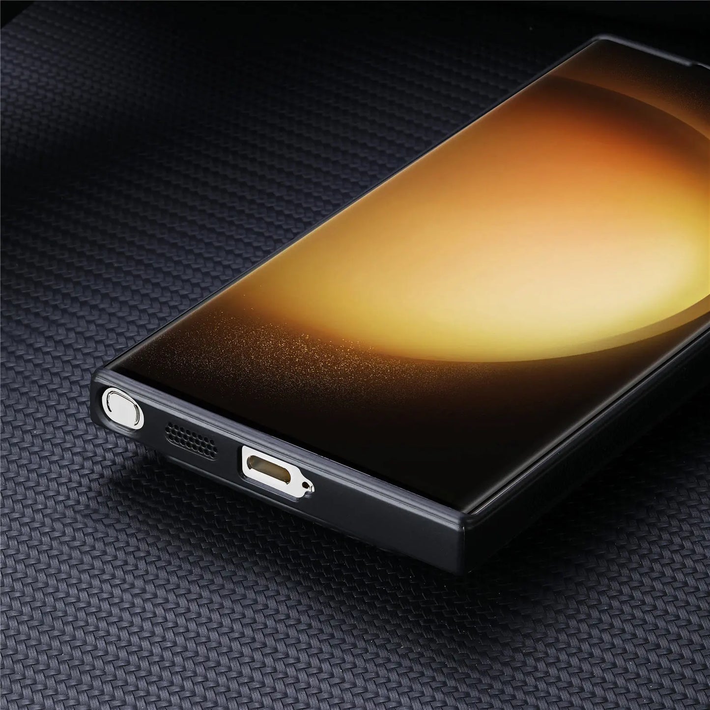 Carbon Fiber Style MagSafe PU Leather Case for Samsung Galaxy S26 / S25 / S24 / S23 Magnetic Card Holder Cover