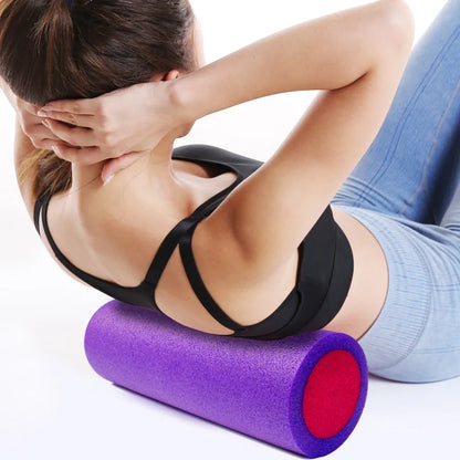 45x15cm PE Yoga Column Fitness Yoga Muscle Relaxation Roller Massage Stick Solid Foam Roller