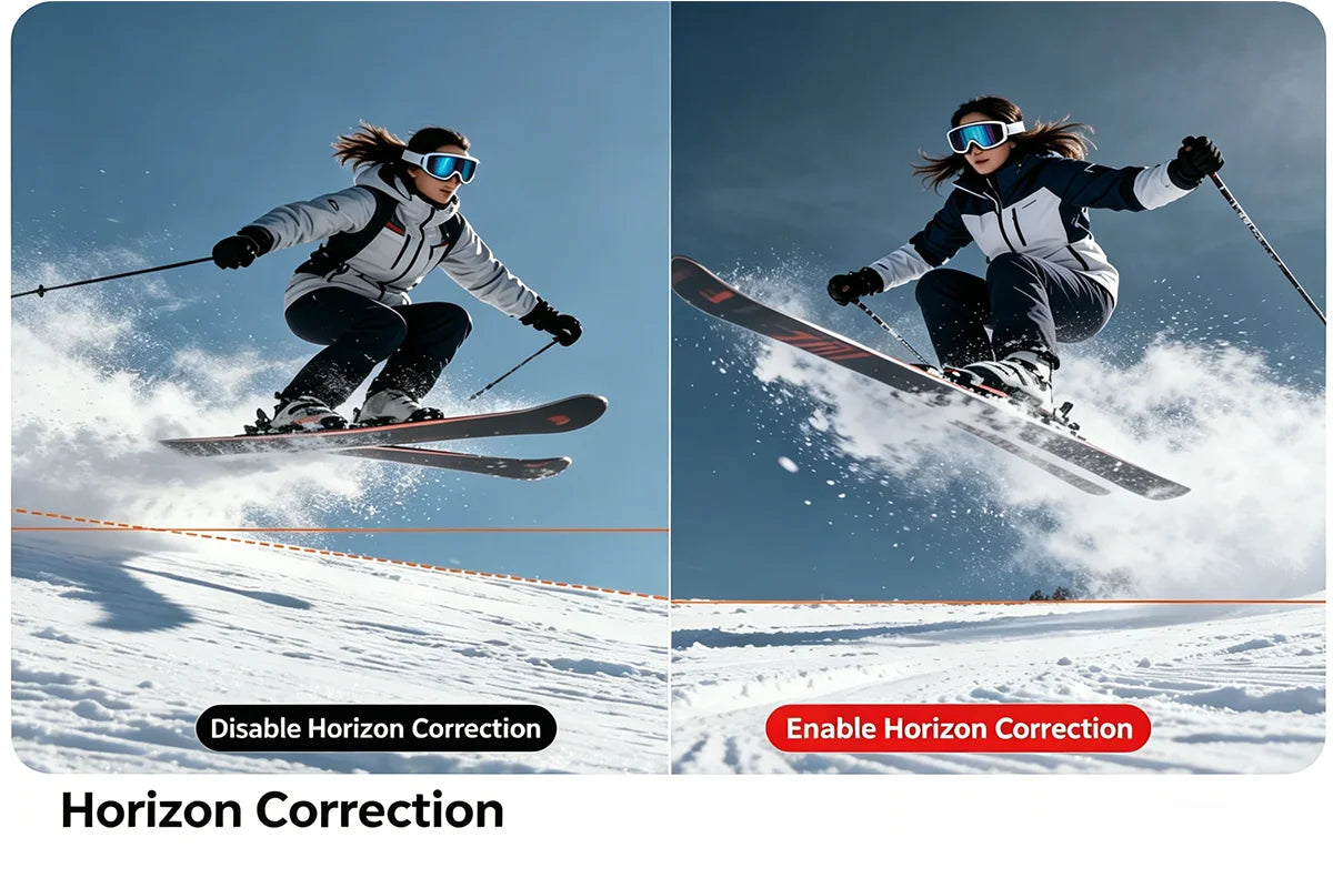 5K Action Camera 4K60FPS Waterproof Sport Camera with 6-Axis EIS Touchscreen Dual Screen