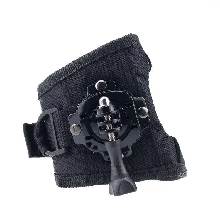 360° Rotation Action Camera Glove Wrist Strap Mount Adjustable Hand Mount for Sports Cameras
