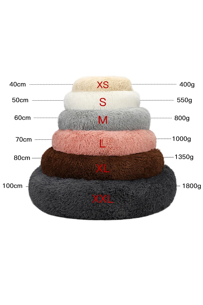 Washable Plush Dog Bed Fluffy Pet Sofa Cushion