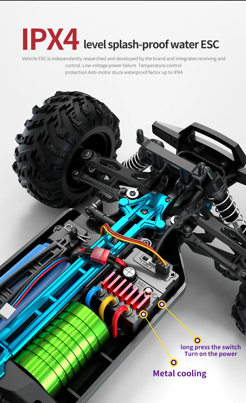 1 to 16 Scale 4WD Brushless High Speed Remote Control Racing Car