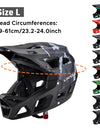 Full Face Mountain Bike Helmet Adult Racing Downhill MTB Helmet for Men/Women Adult Mountain Bike Helmet with Visor Over 31 Vent