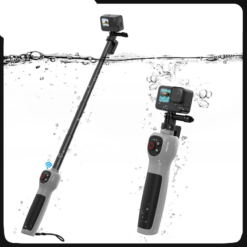 Underwater Bluetooth Selfie Stick with Wireless Remote for GoPro Hero 8 9 10 11 12 13