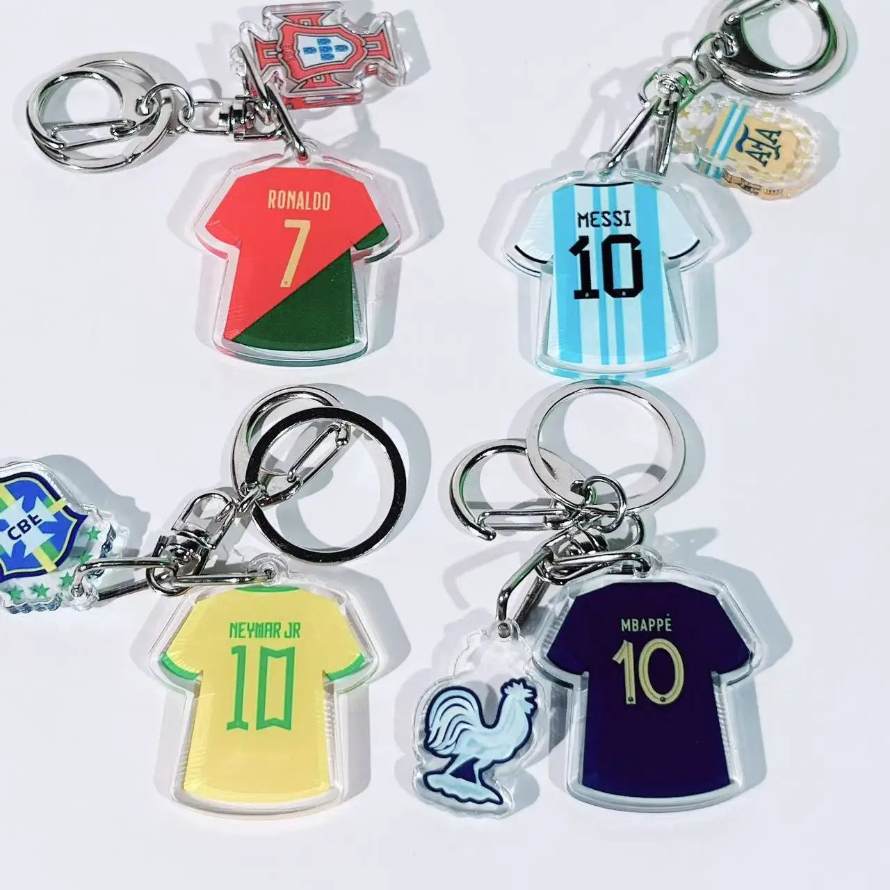 2026 Football Jersey Keychain Soccer Team Fan Bag Charm Pendant