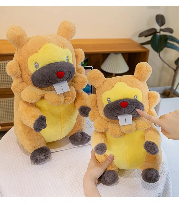 70cm Kawaii Pokemon Bidoof Plush Toy Bidoof Stuffed Doll Sleeping Pillow Cute Plushie Kids Birthday Gift for Children Wholesale
