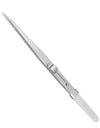 16CM Professional High Precision Stainless Steel Jewelry Tweezers Sandblasting DIY Diamond Gem Jewelry Jeweler's Slotted Buckle