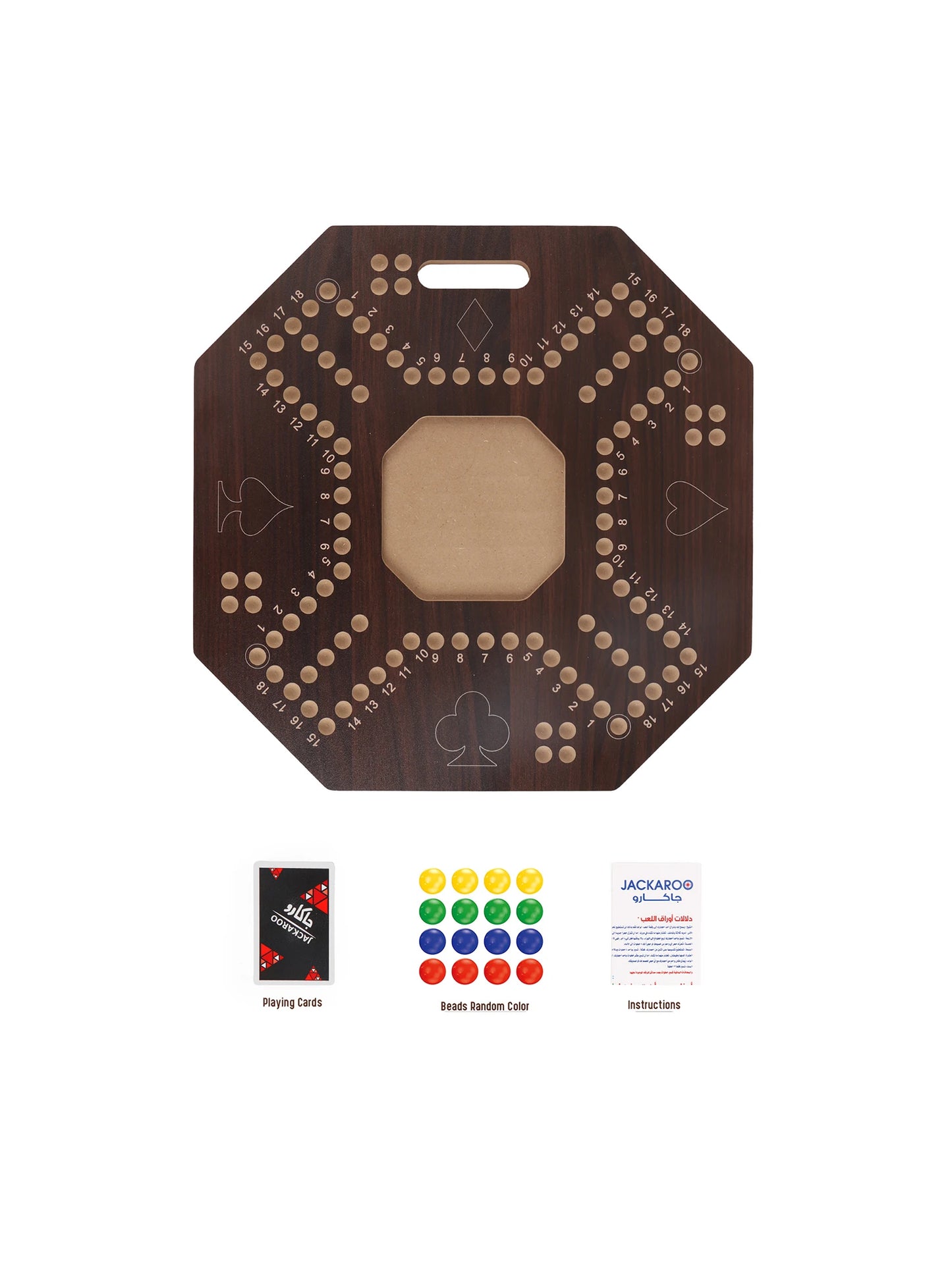 Jackaroo Board Game – 4 Player Wooden Strategy Game