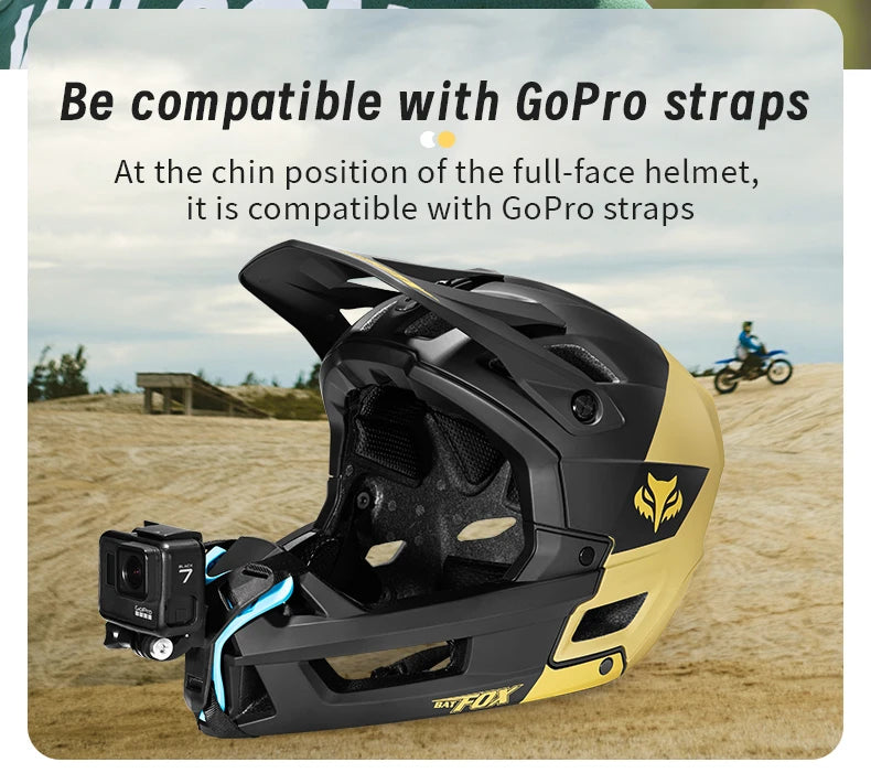Off Road Full Face Mountain Bike Helmet With Adjustable Visor
