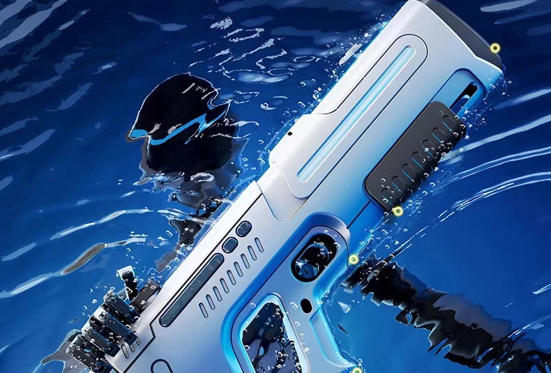 Fully Automatic Pulse Electric Water Gun with Fire Spray Effect Large Capacity Water Blaster