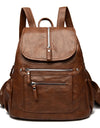 Soft Leather Backpacks High Capacity Female Back Pack Casual Travel Ladies Bagpack