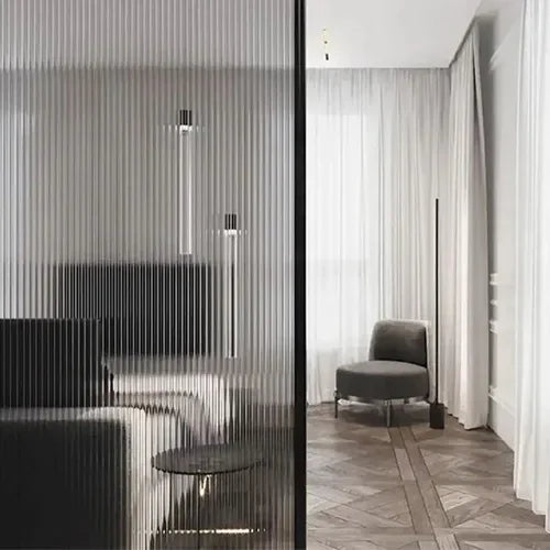 3D Electrostatic Glass Window Film Bathroom Window Sticker Transparent Opaque Anti-peep Glass Frosted Film Modern Art Decor