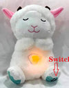 Baby Plush Doll Breathing Bear Newborn Soothing Sleep Playmate Otter Toy Kids Music Sleeping Companion Sound Light Doll Toy Gift