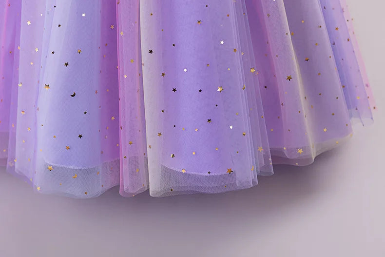 Princess Dress for Girls - Elegant Fluffy Tulle Ball Gown Birthday Party Dress School Performance Costume