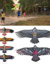 1.1m Eagle Kite New Gift Flat Flying Toys 30 Meter Kite Line Multi Style Flying Kites Outdoor